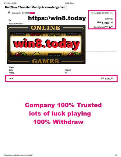 3Win8 Casino MYR1,200 Winnings Opportunity